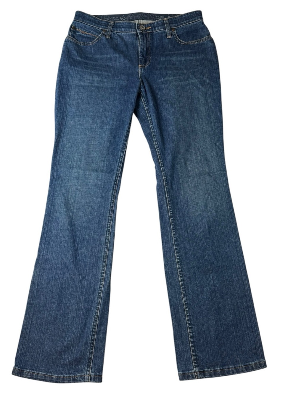 Wrangler Q-Baby Bootcut Jeans Women’s 11/12 x 32 Dark Wash Western Riding